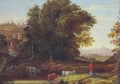 Italian Lanscape with Adueduct Tonalist George Inness
